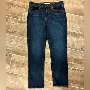 Women’s Levi's Straight Leg Dark Denim Jeans